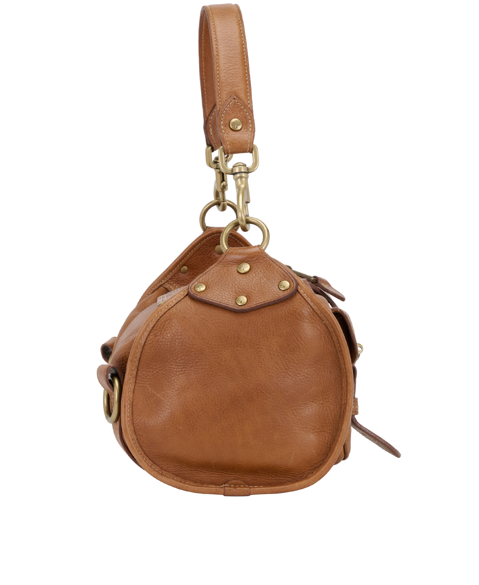 Alana Shoulder Bag, &pound;310, Handbags, Tan, Leather, Side view
